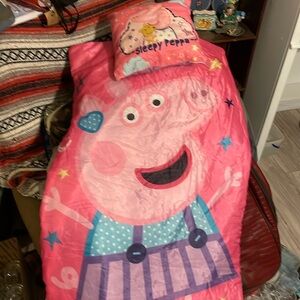Sleepy Peppa Sleeping Bag and Pillow